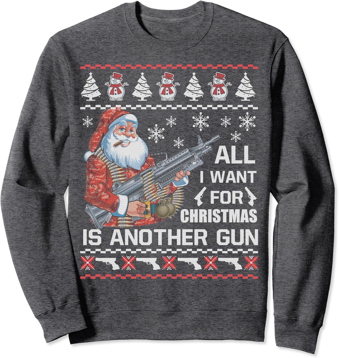 Christmas gun sweater Clearance