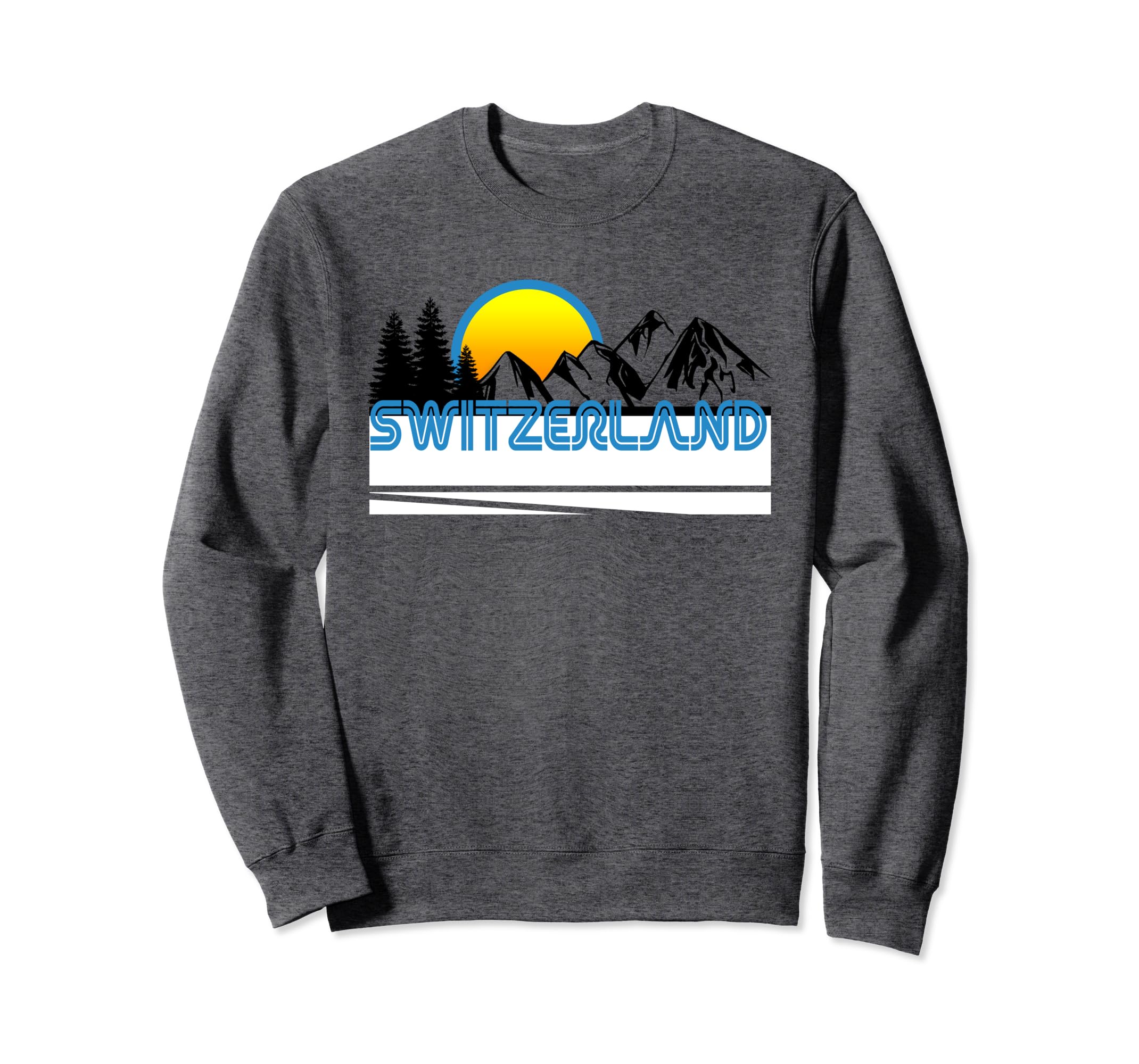 Retro 80s Switzerland Sweatshirt Swiss Ski Gift Clothes Teehay