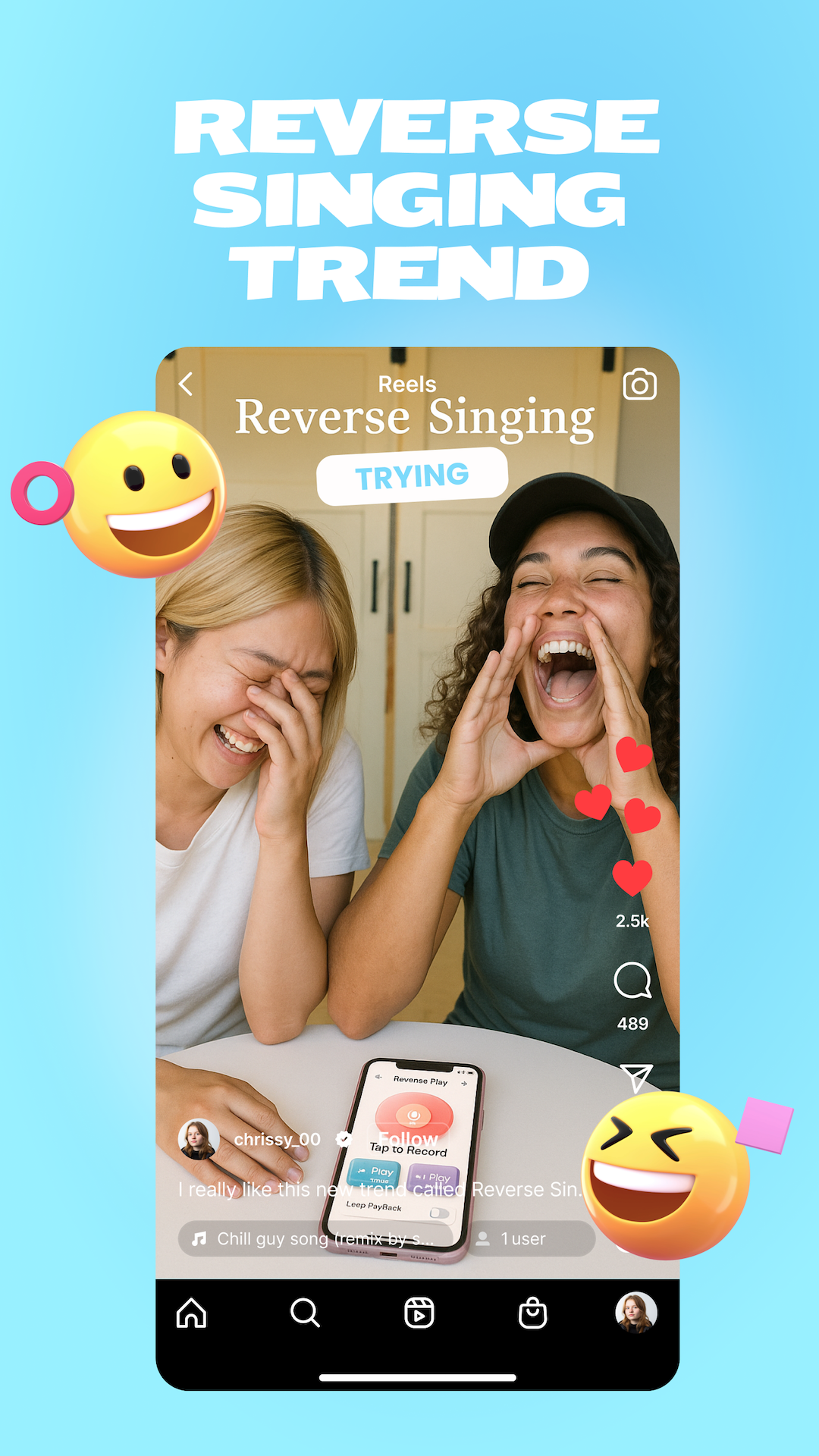 Sing Backwards Reverse Singing Audio Play - App on Amazon Appstore