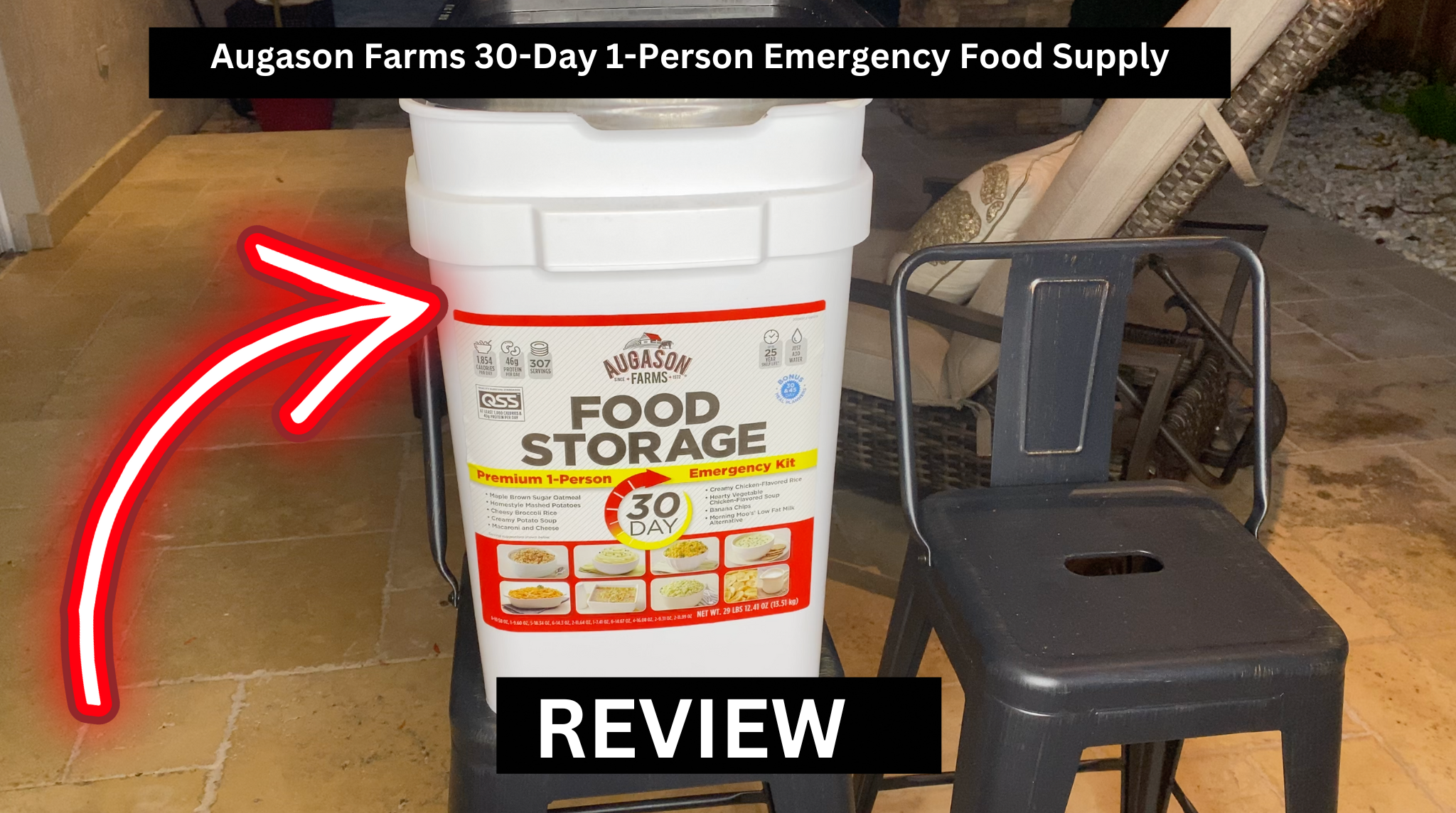Watch My Honest Review On The Augason Farms 30-Day Food Supply on