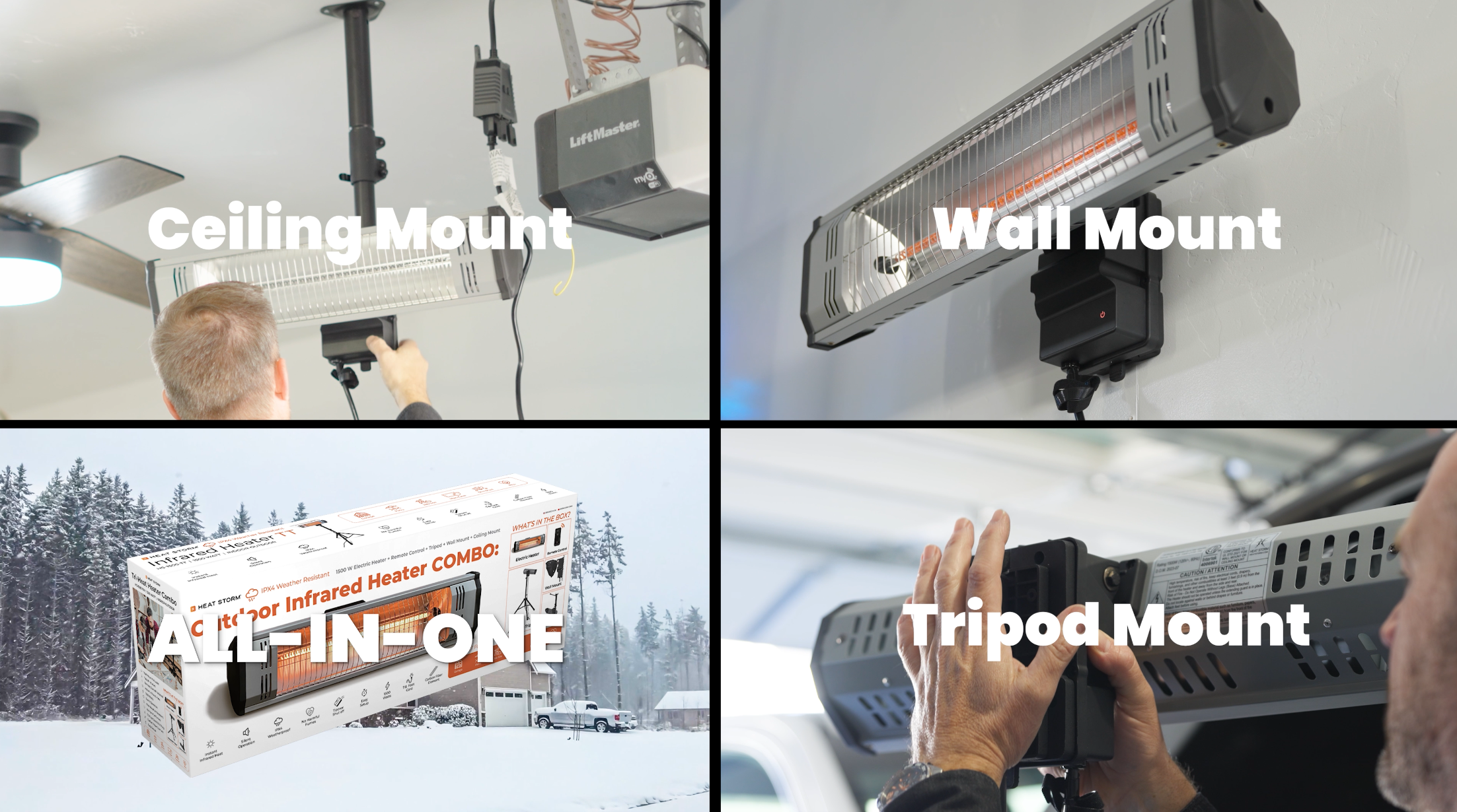 Heat Storm Tradesman 1500 Watt Infrared Heater Tripod Combo