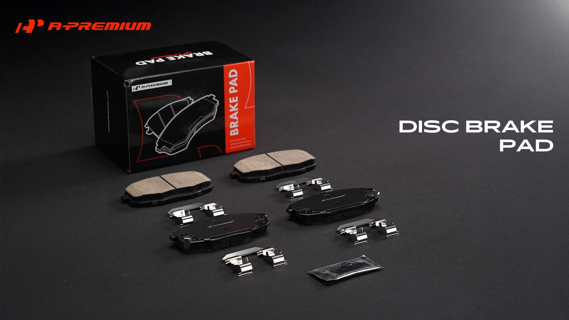 A-Premium Front Ceramic Disc Brake Pads Set Compatible with Kia