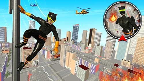Rope Superhero Gangster Crime City Rescue Game - Vegas Crime Simulator
