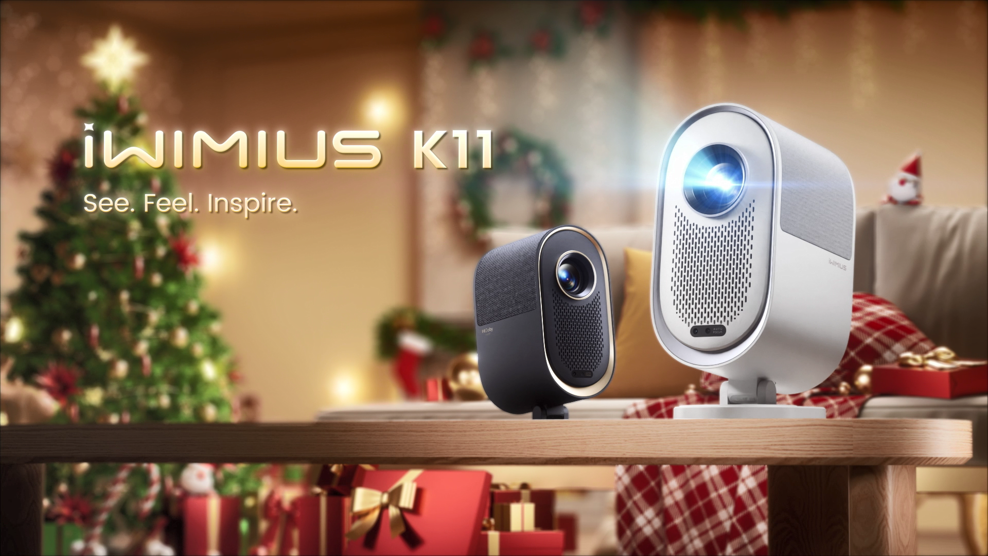 Projector【Dolby Audio/Dustproof】iWIMIUS 35000LM Auto Focus