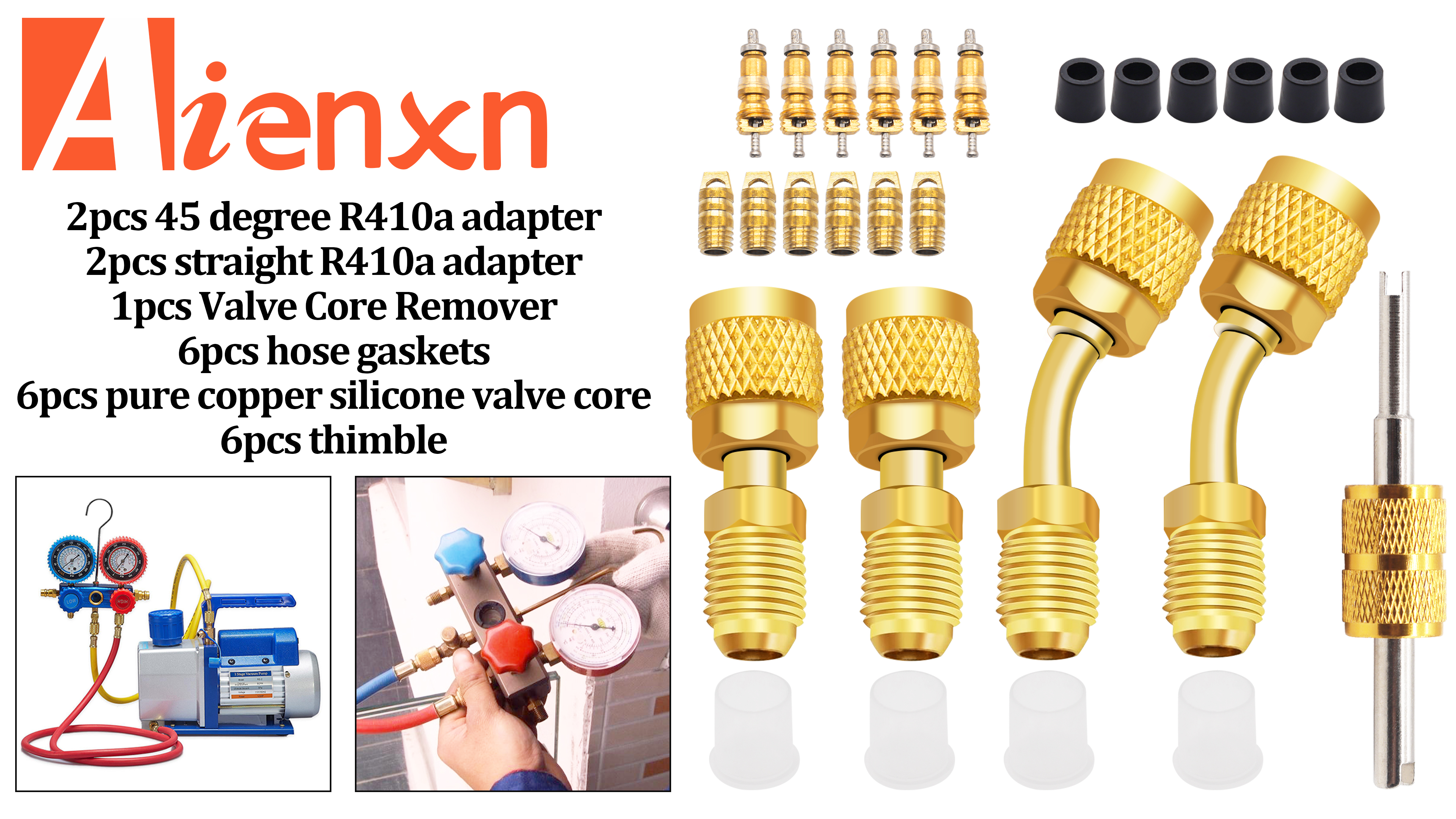 Amazon.com: Aienxn R410A Mini Split Adapter, 5/16