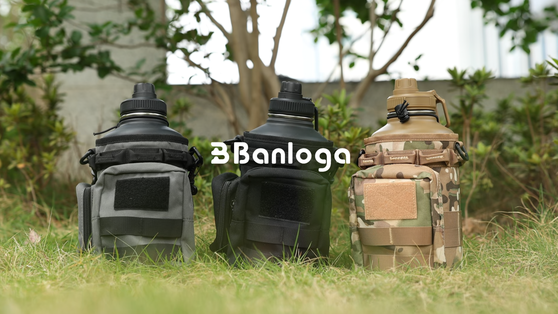 Amazon.com: banloga Tactical Half Gallon Water Bottle with Straw