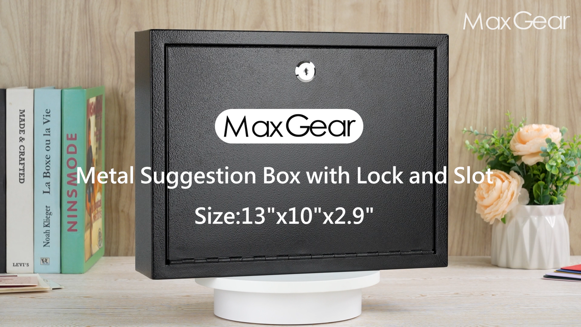 Amazon.com: MaxGear Metal Suggestion Box with Lock and Slot, 3W x