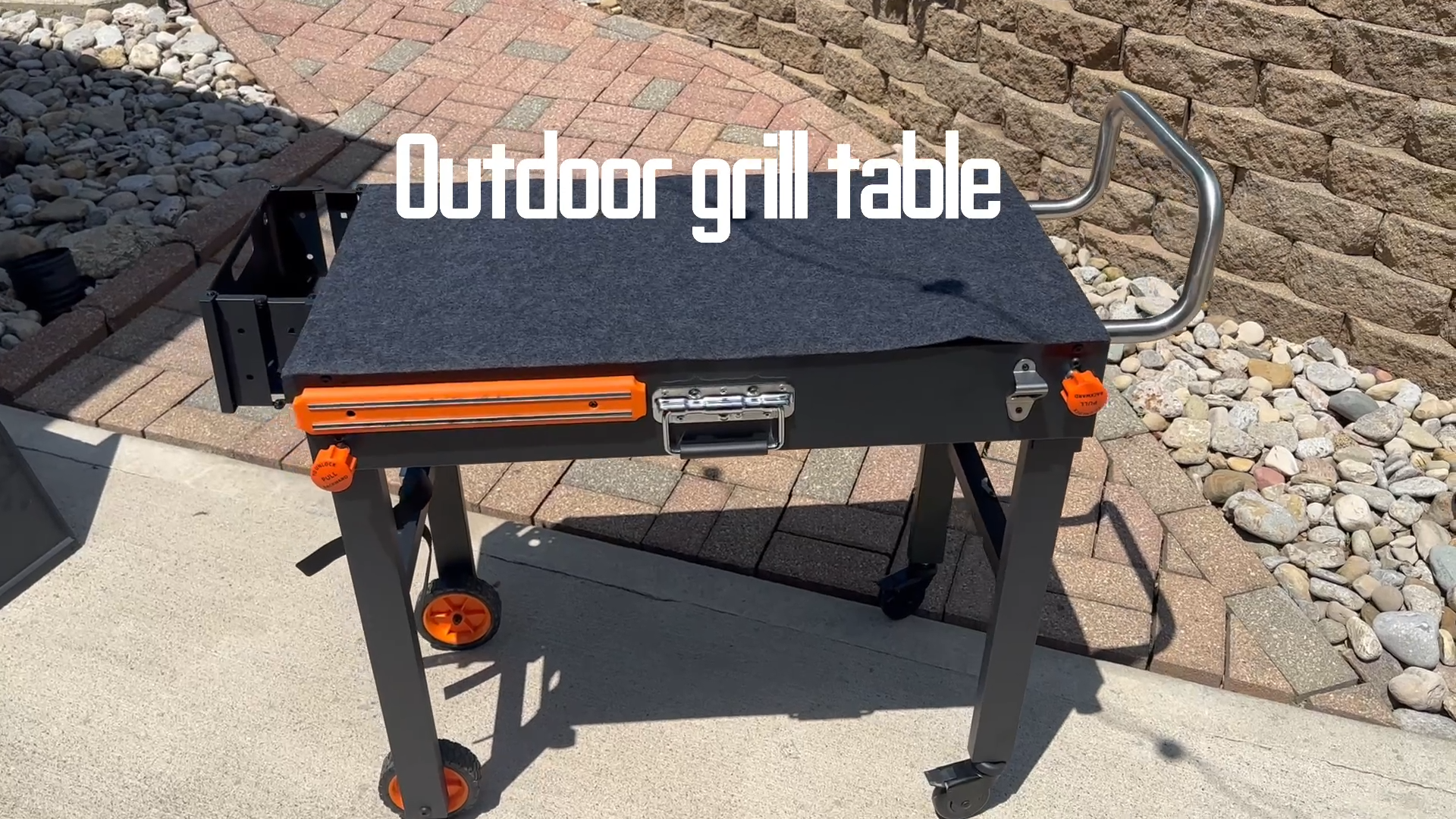 JiRiCHMi Blackstone Griddle Stand, Portable Outdoor Grill Table