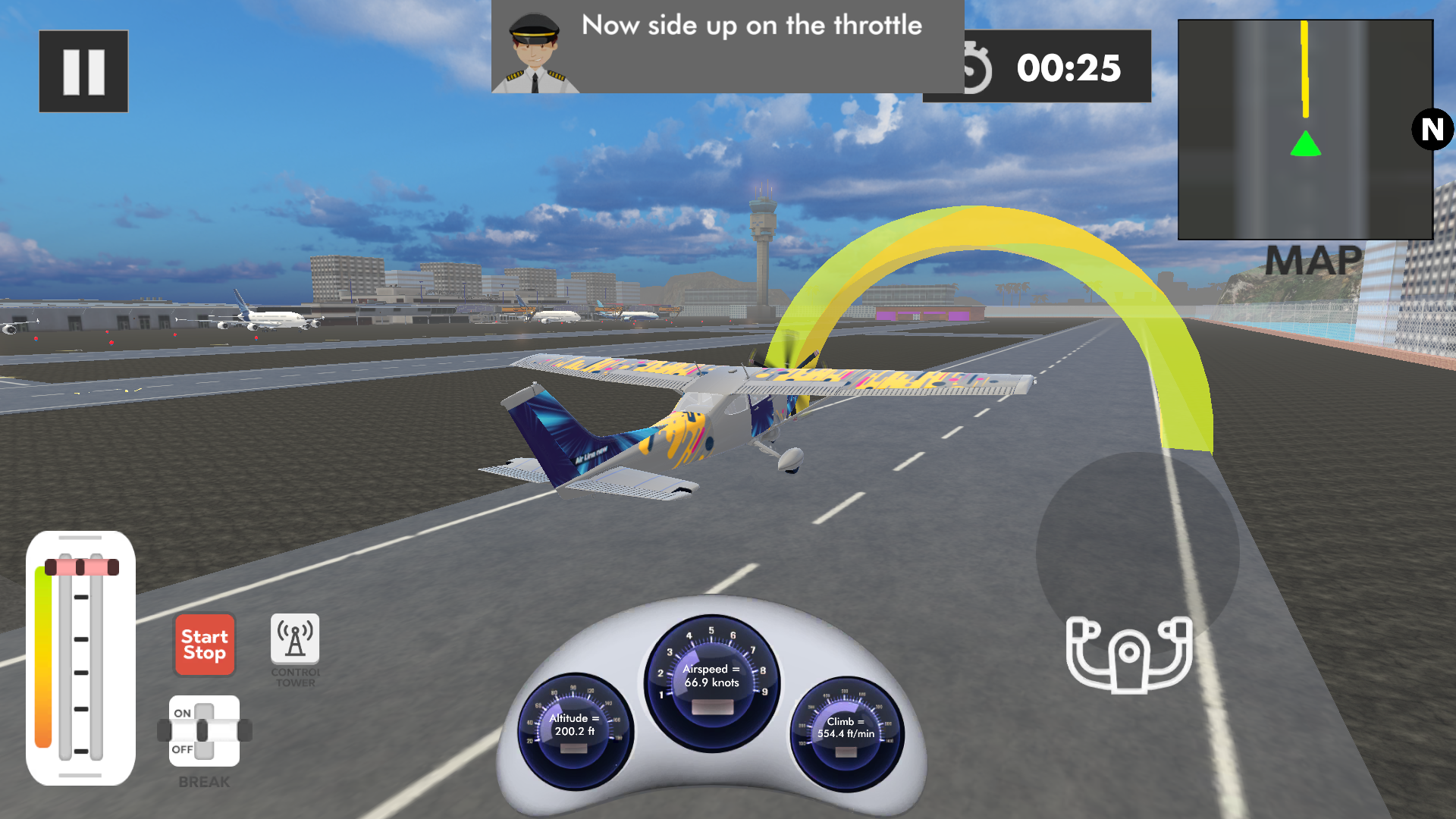 Airplane Flight Simulator Sky Adventure Virtual Pilot Aeroplan games ...