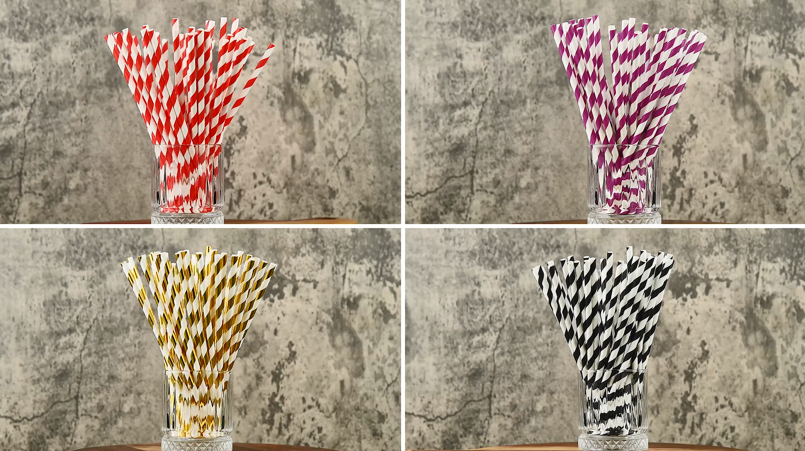 Pitillos de papel biodegradables rojos 100 unidades miniatura 7