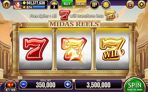 Interfejs użytkownika Totalcasino pokazujący selektor gier i promocje