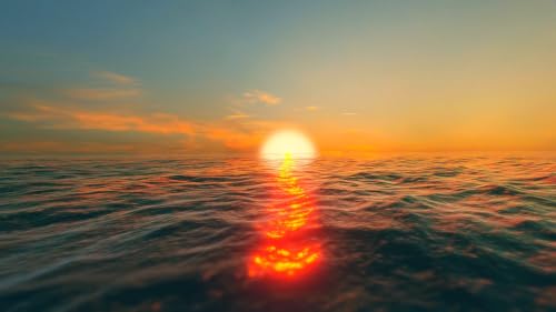 Tranquil Ocean Sunset – Relaxing Waves & Serene Coastal With Relaxing Music Ambience Screensaver – vue 6