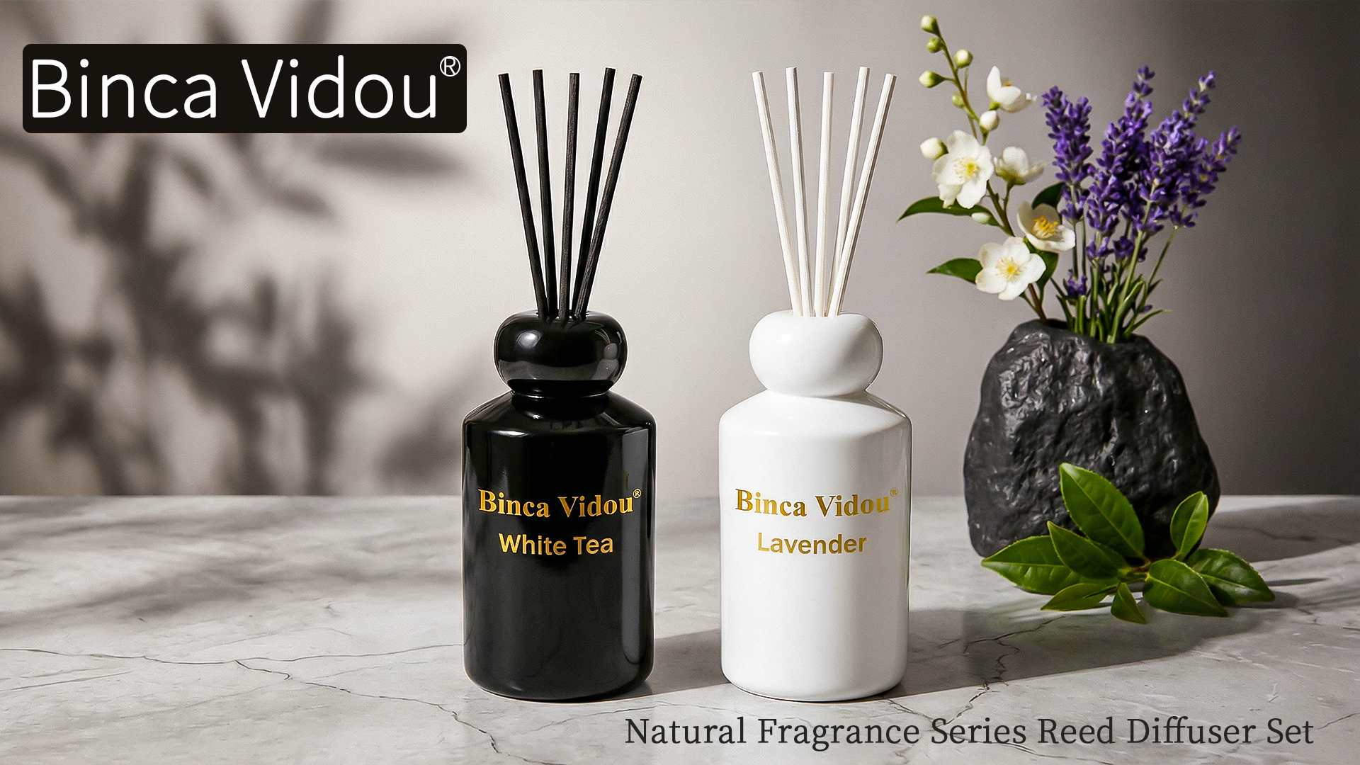 Set Difusores de Vela Lavanda y Té Blanco 3.38oz x 2 miniatura 7