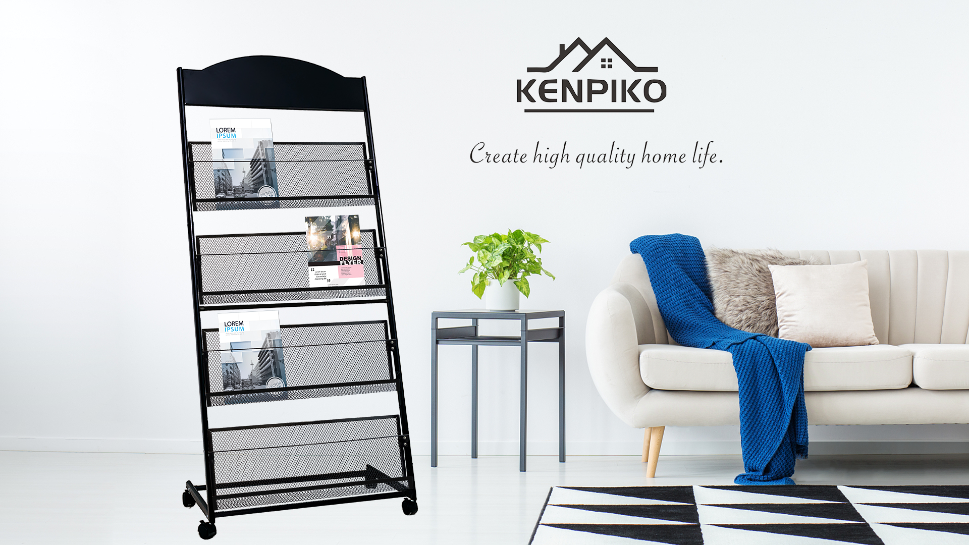 Subsequence × SHOKKI Magazine Stand Amazon.com: Kenpiko Floor-Standing Magazine Rack, 4-Layer Brochure