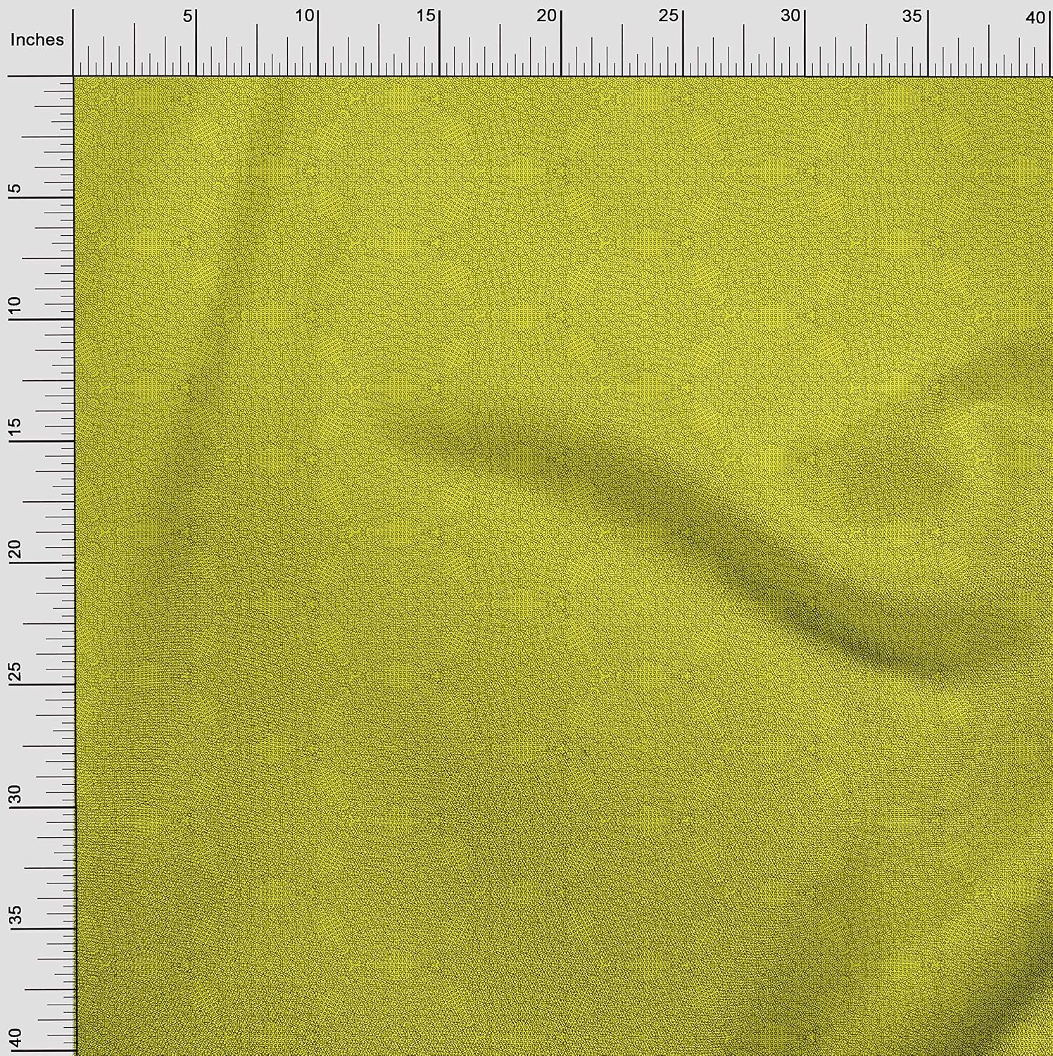 oneOone Cotton Flex Yellow Fabric Texture Sewing Fabric By The Yard Printed DIY Clothing Sewing Supplies 40 Inch Wide