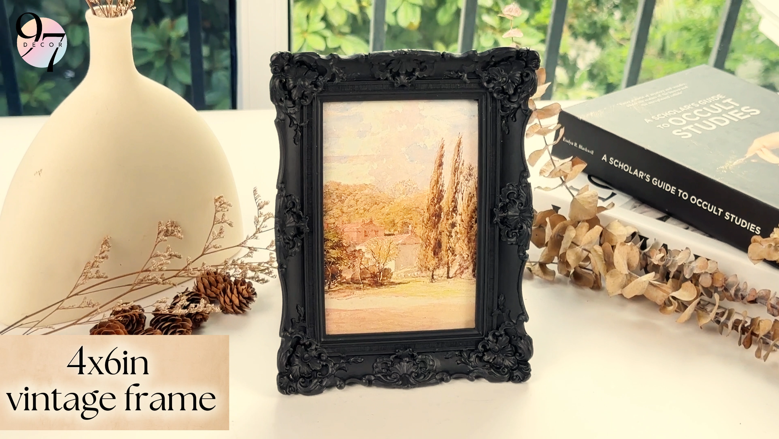 Amazon.com - 97 Decor Black Gothic Picture Frame 4x6 - Small