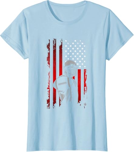 Miniatura 25 de American Football T-Shirt Black,Navy Blue,Asphalt Grey,Baby Blue,Grass Green,Dark Green,Brown,Olive Green,Lemon Yellow,Dark Heather Grey,Heather