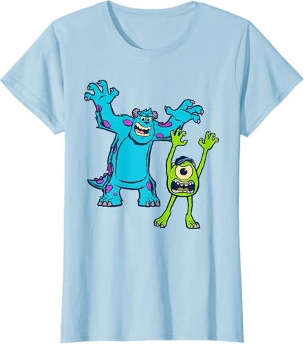 Miniatura 23 de Disney Pixar Monsters University Sulley and Mike T-Shirt Black,Navy Blue,Asphalt Grey,White,Baby Blue,Red,Kelly Green,Olive Green,Lemon