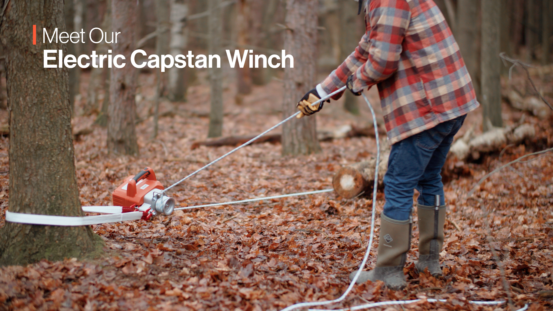 SuperHandy Portable Capstan Winch, Cordless Brushless, Field