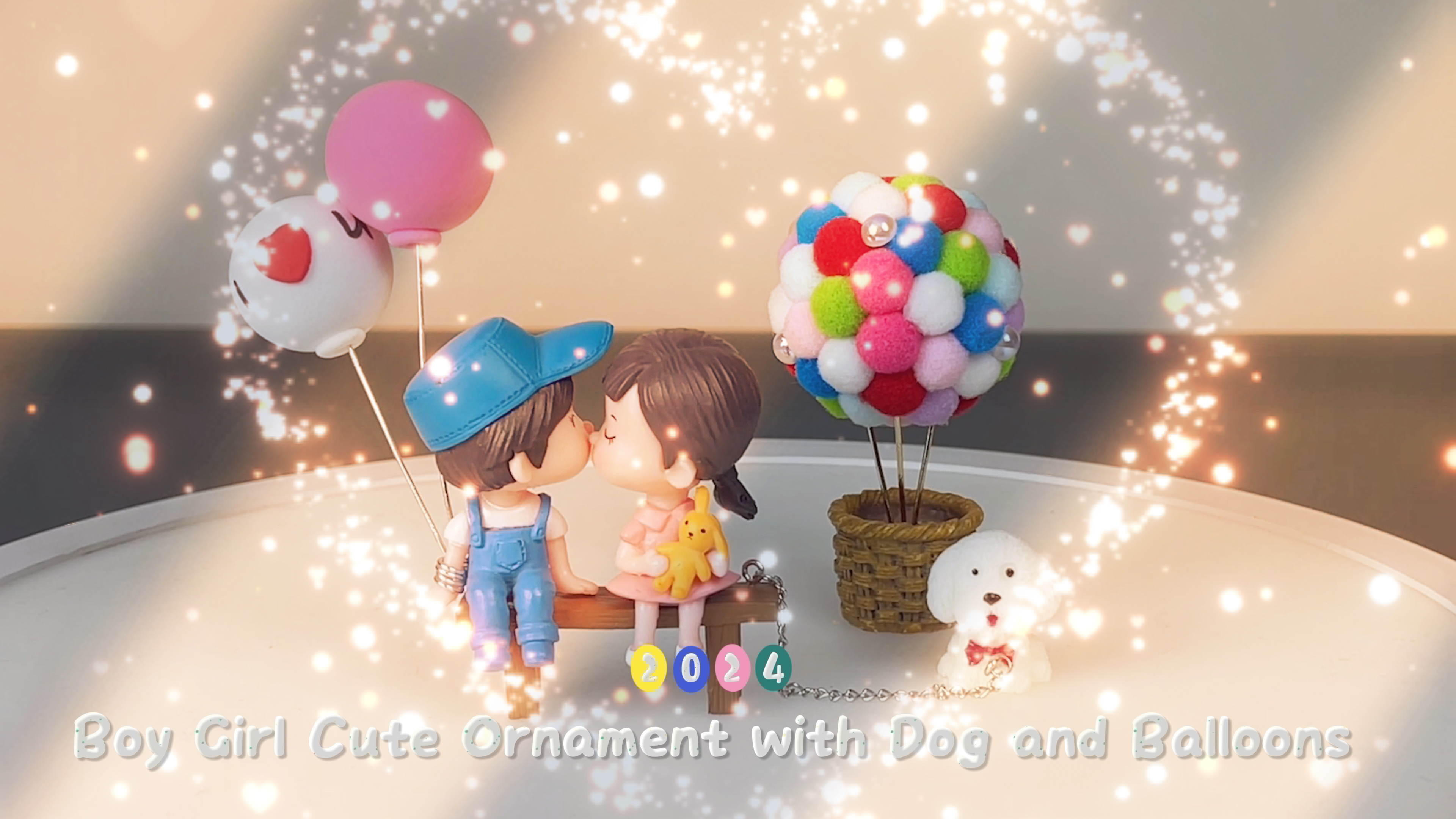 Puntos Mini Simulation Bench Lover Couple Wedding Ornament Garden Micro Landscap