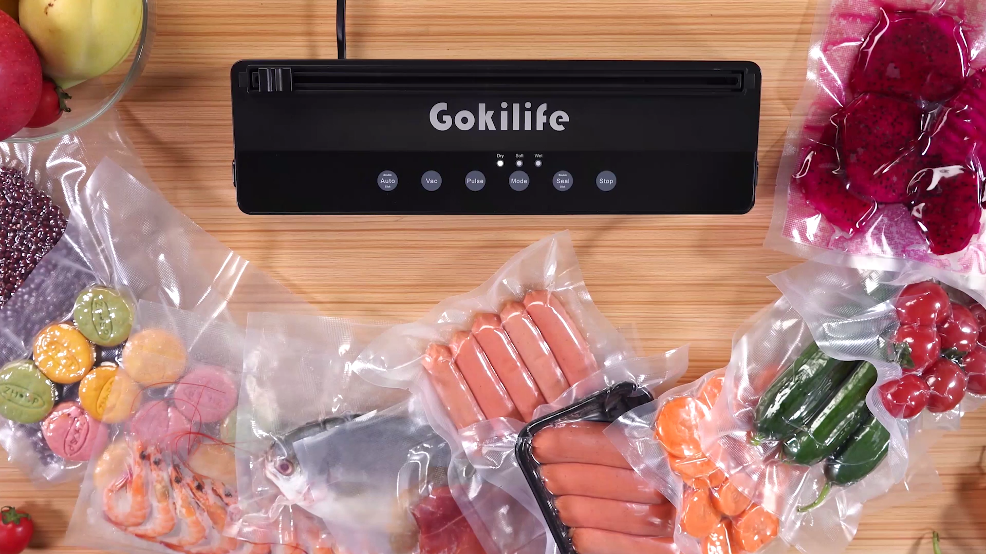 Amazon.co.jp: Gokilife 真空パック袋 20×30cm×100枚入り 真空パック機