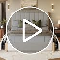 LARMACE King Size Bed Frame and Headboard & 4 Drawers,Solid Wood Bed Frame image 7