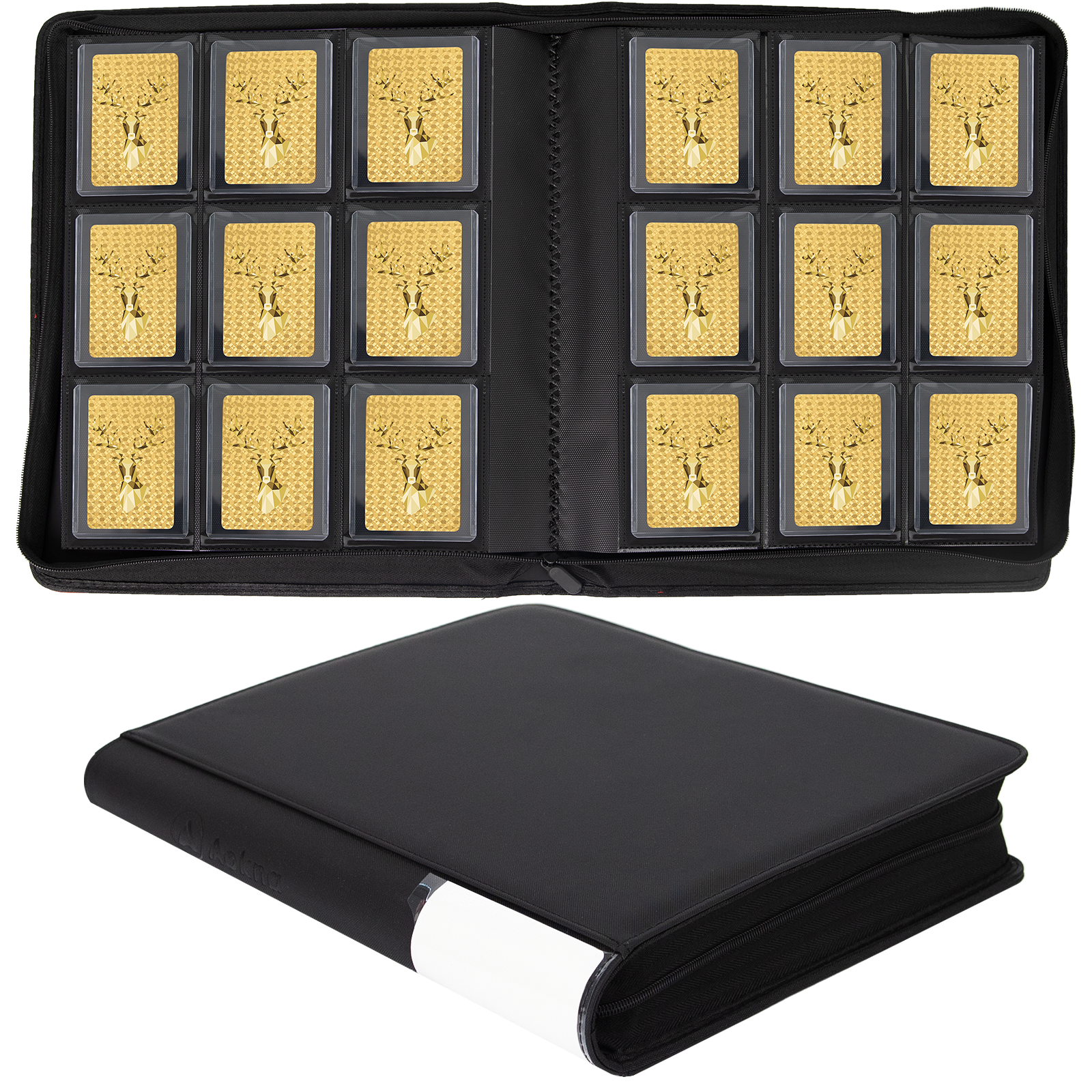 Toploader Binder, Holds 360 Toploaders, Top Loader Binder with 9