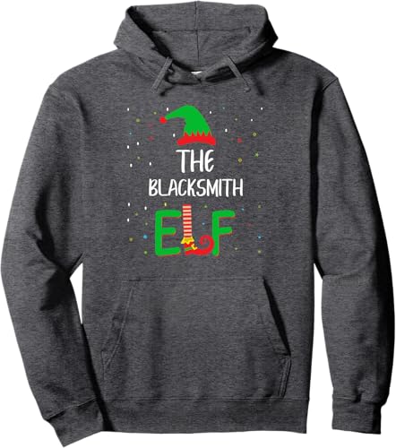 Miniatura 5 de Blacksmith Elf Family Matching Christmas Pjs Funny Pullover Hoodie