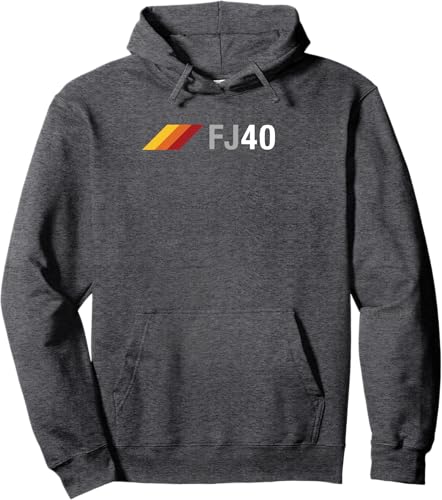 Miniatura 4 de FJ40 Overland SUV 3 rayas Vintage Racing Serie 40 sudadera con capucha Negro -