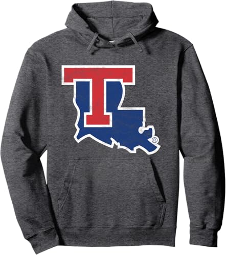 Miniatura 3 de Louisiana Tech Bulldogs Distressed Primary Pullover Hoodie
