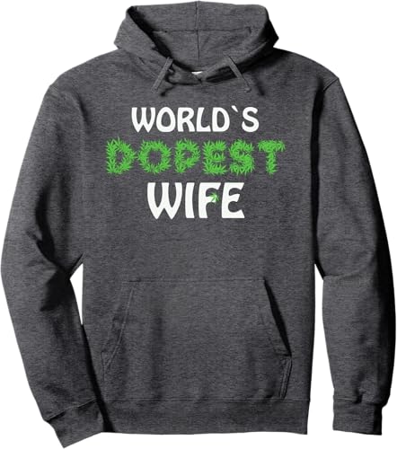 Miniatura 3 de Worlds Dopest Wife Marihuana Pot Ganja Weed Cannabis Hemp Pullover Hoodie