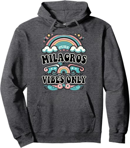 Miniatura 5 de MILAGROS Vibes Only Cute Retro Girls MILAGROS Name Pullover Hoodie