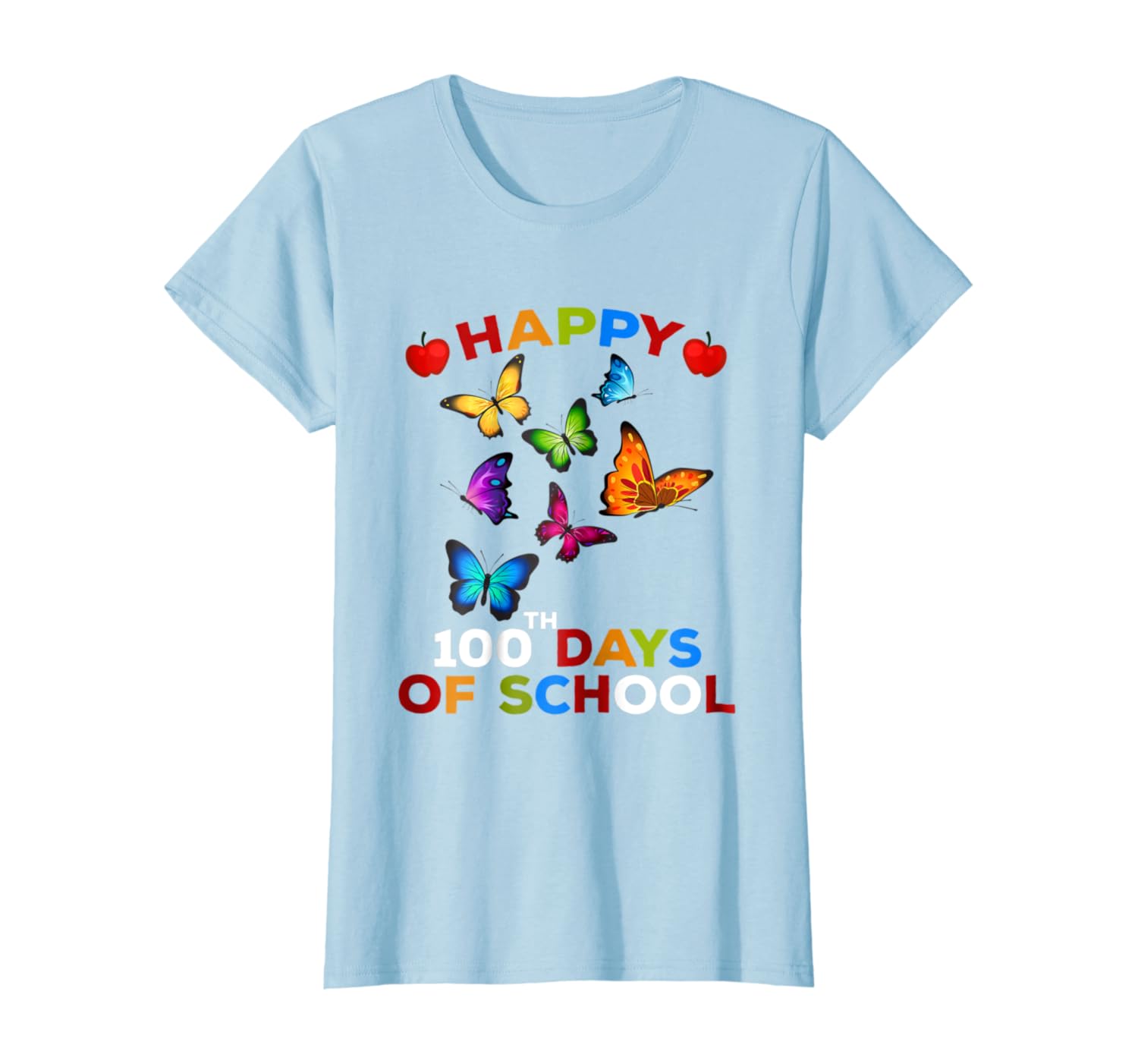 Amazon Com Funny 100th Days Of School Butterfly T Shirt For Kids