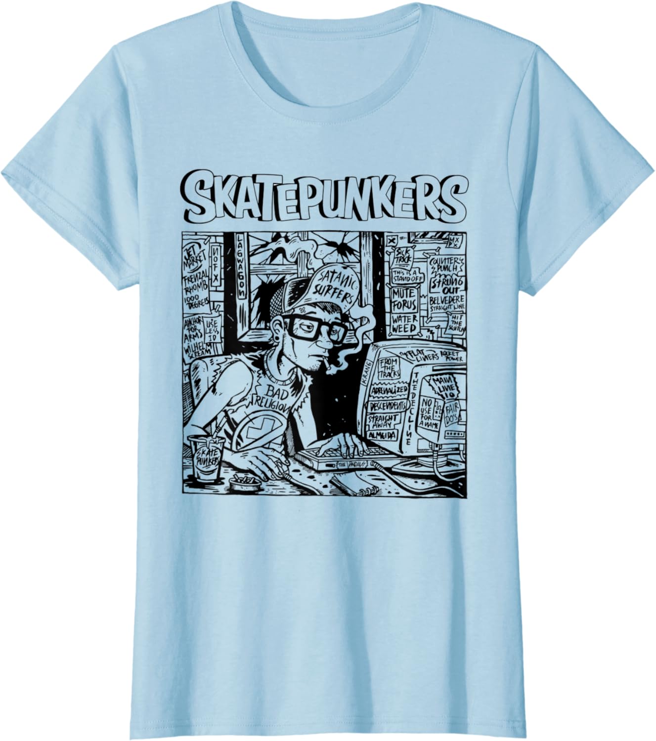 Amazon Com Skatepunkers Computer Guy Tshirt Clothing Amazon Com Skatepunkers Computer Guy Tshirt Clothing