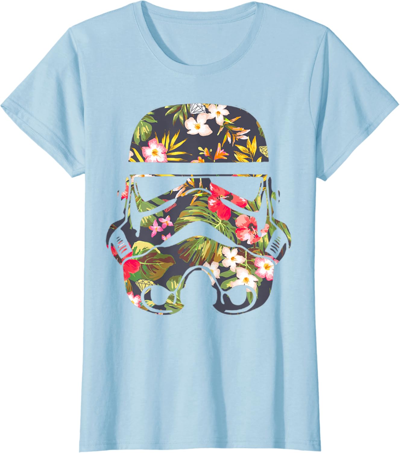 Star Wars Tropical Stormtrooper Floral Print T-Shirt C1: Clothing