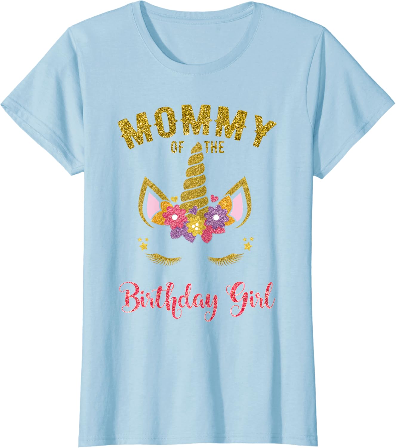 Mom of the birthday girl unicorn shirt Clearance