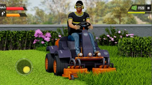 Lawn Mower Simulator 3D – Lawn Cutting and Yard Cleaning Game with Simple Controls, Garden Areas, Stone Paths, and Casual Outdoor Maintenance Gameplay – vue 2