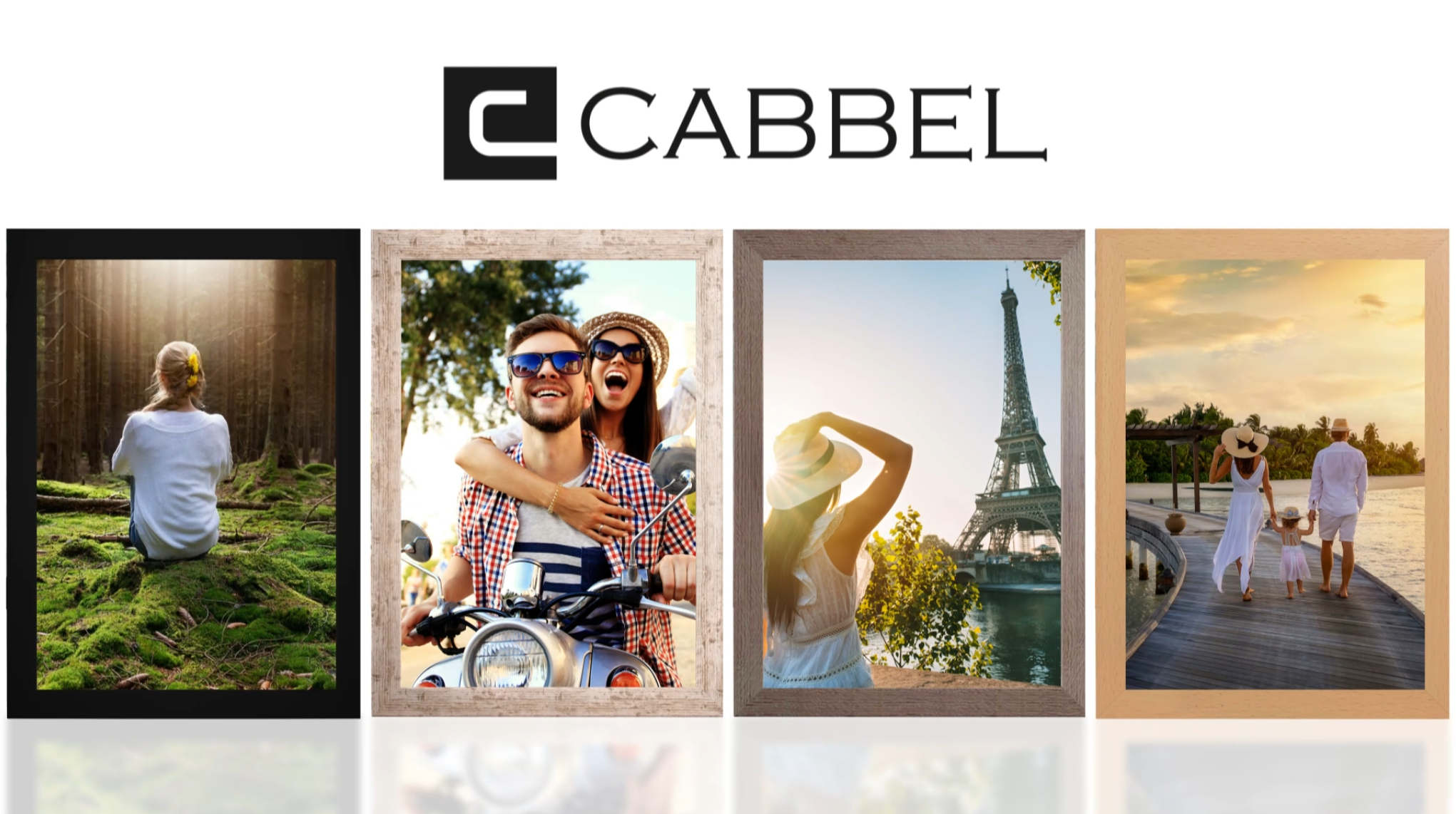 3er Set Bilderrahmen 40x60 Schwarz - MDF Holzrahmen Mit Acrylglas