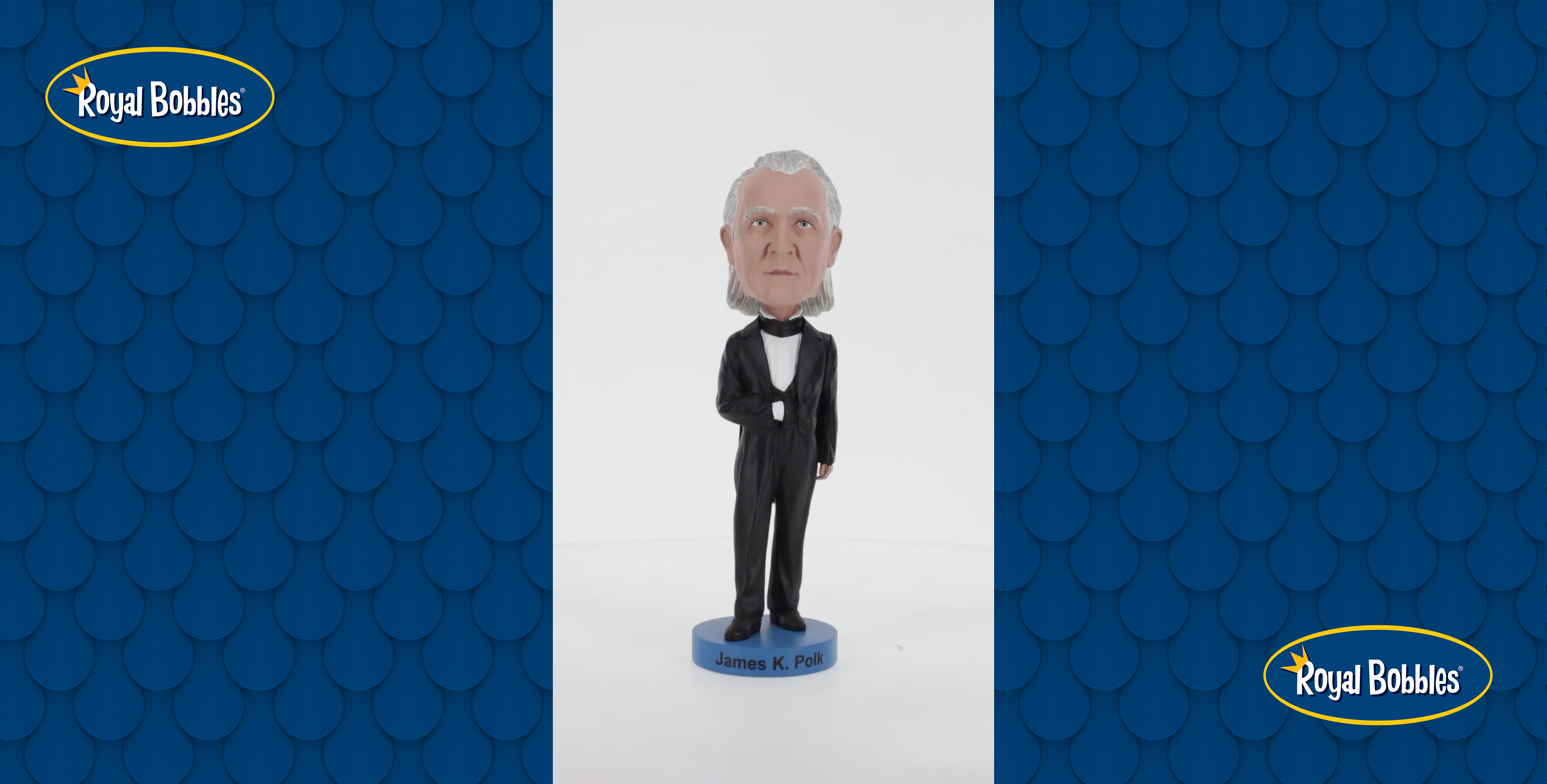 Amazon.com: Royal Bobbles James K. Polk Bobblehead, Premium