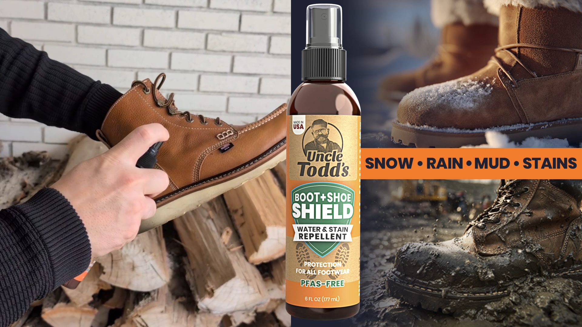 Uncle Todd's Shoe Protector Spray 6oz No Aerosol miniatura 7