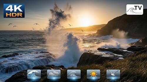 Coastal Cliffs Waves 4K – Rock Spray TV Screensaver – vue 8