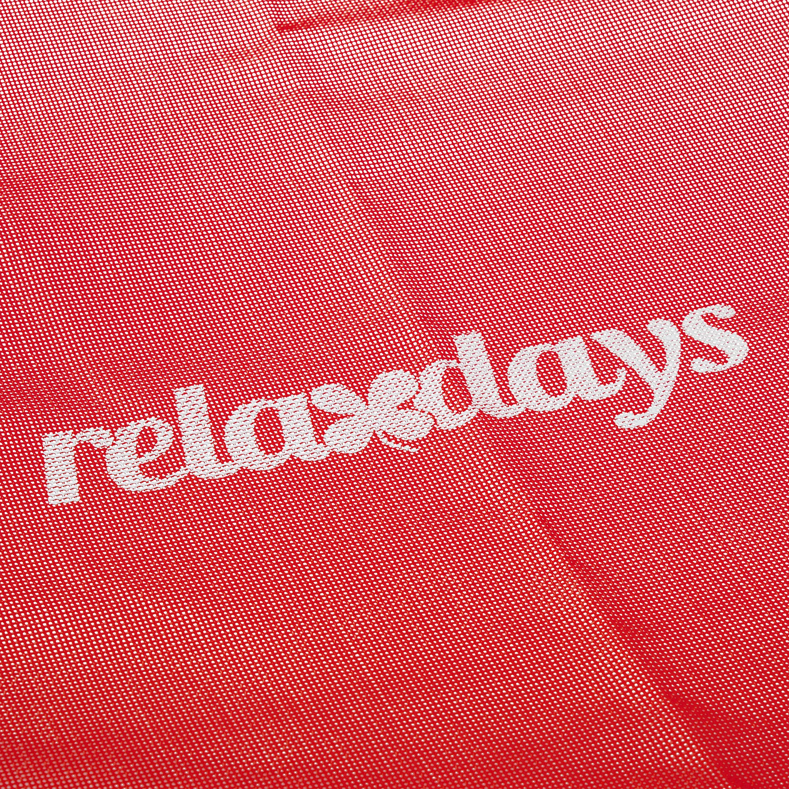 Relaxdays Huśtawka gniazdowa, dla dzieci i dorosłych, obciążenie do 100 kg, szer. x gł.: 103 x 77 cm, kwadratowa huśtawka siatkowa, do użytku na zewnątrz, czerwona