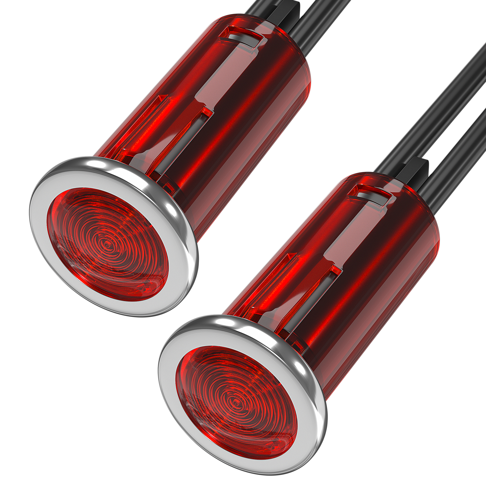Light Indicator DaierTek Amazon.com: インディアンレッドと春宵のランプ no.0140 12V 1/2 Snap-in Red ピアス