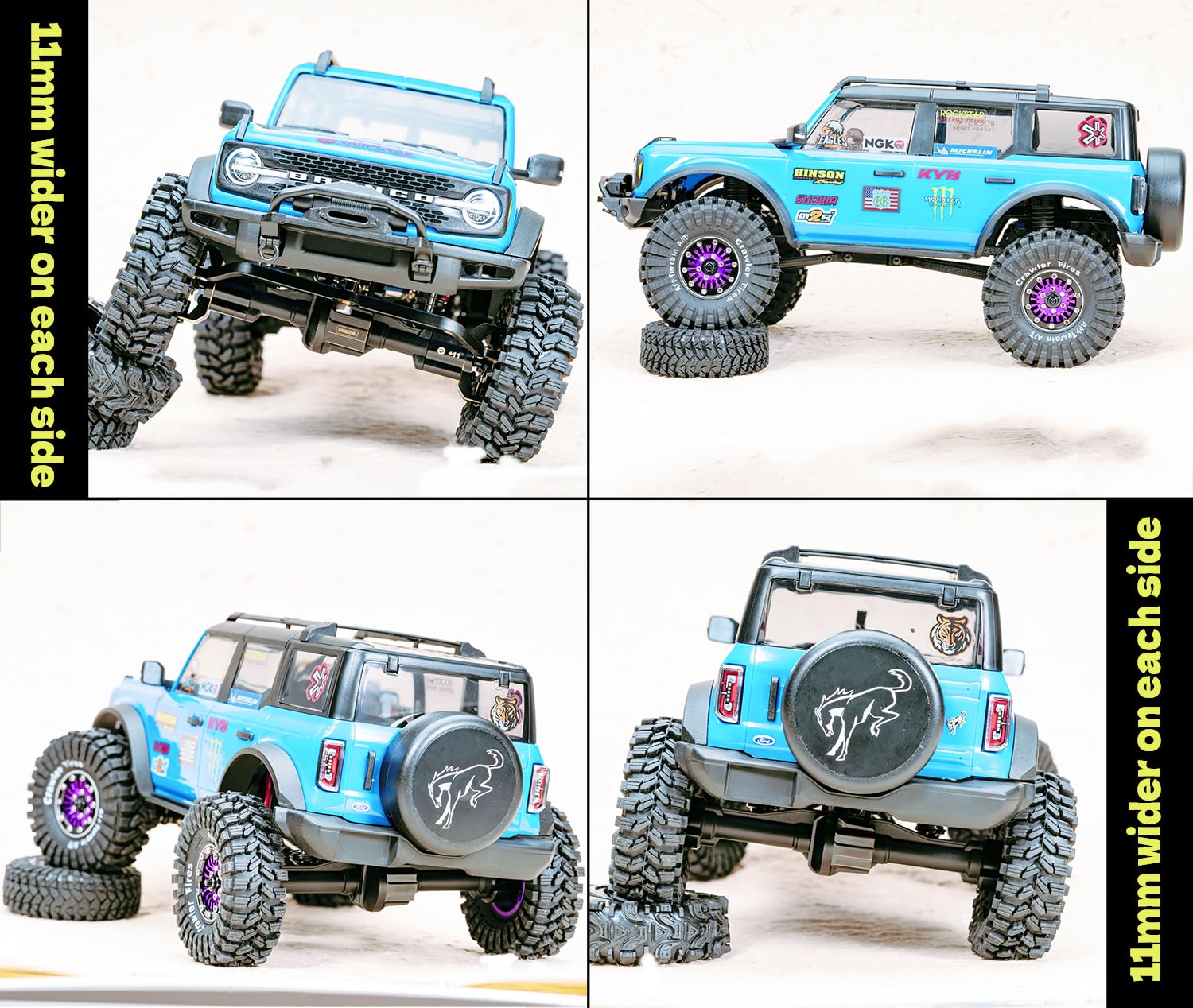 RampCrab Support de voiture RC pour voitures TRX4MT, support d'affichage de voiture RC 1/18 pour TRX4-MT