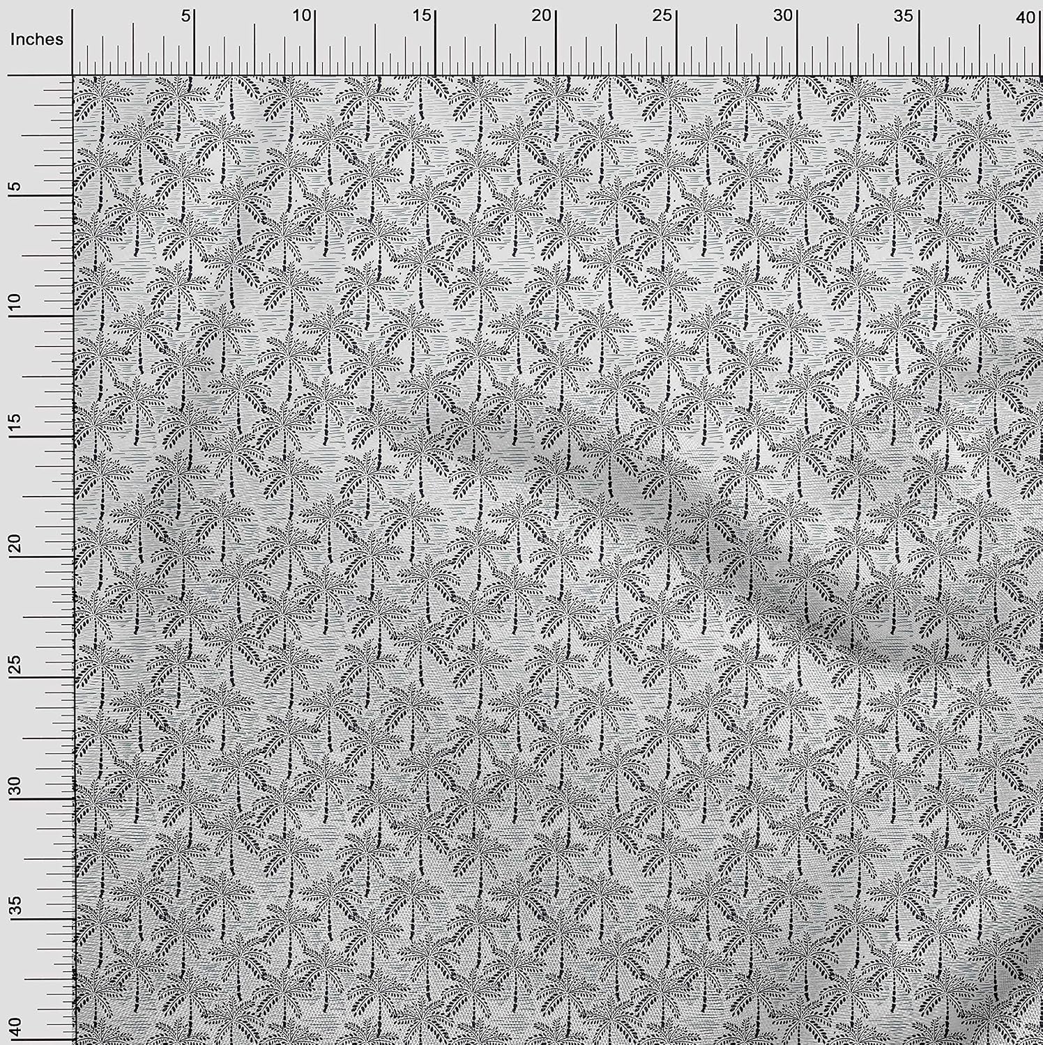 oneOone Cotton Flex White Fabric Tree Sewing Material Print Fabric By The Yard 40 Inch Wide-MP
