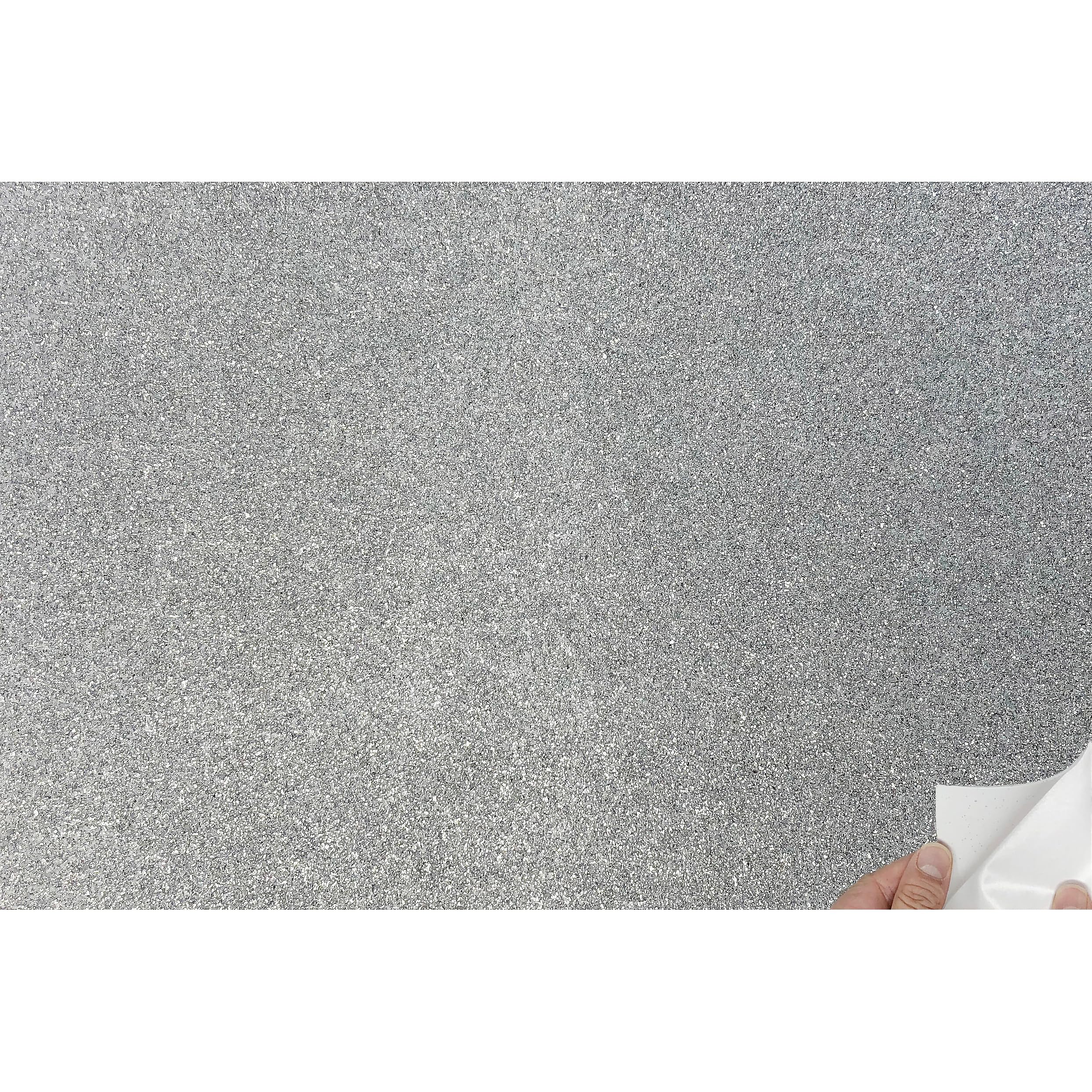 Allgala Jumbo Self-Adhesive Glitter EVA Foam Sheets 10 Pack 16x24 inch (40x60cm) Paper Sheets- Silver Color-for Arts Crafts Projects, Classrooms, DIY Projects, Back to School Suppliers, Art Class