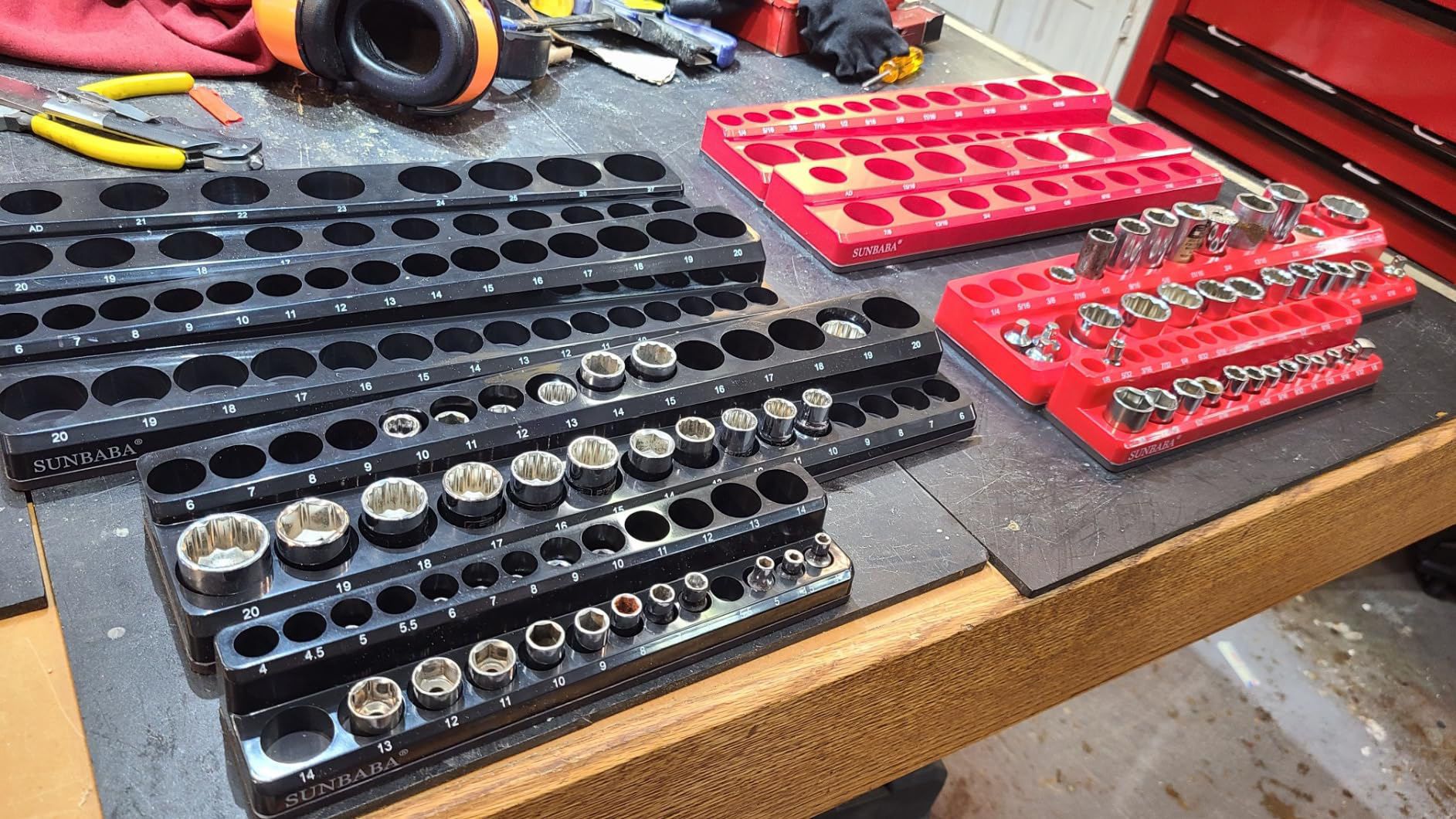 小物 CIMAN Amazon.com: SUNBABA 8-Piece Magnetic Socket Organizer Set,1