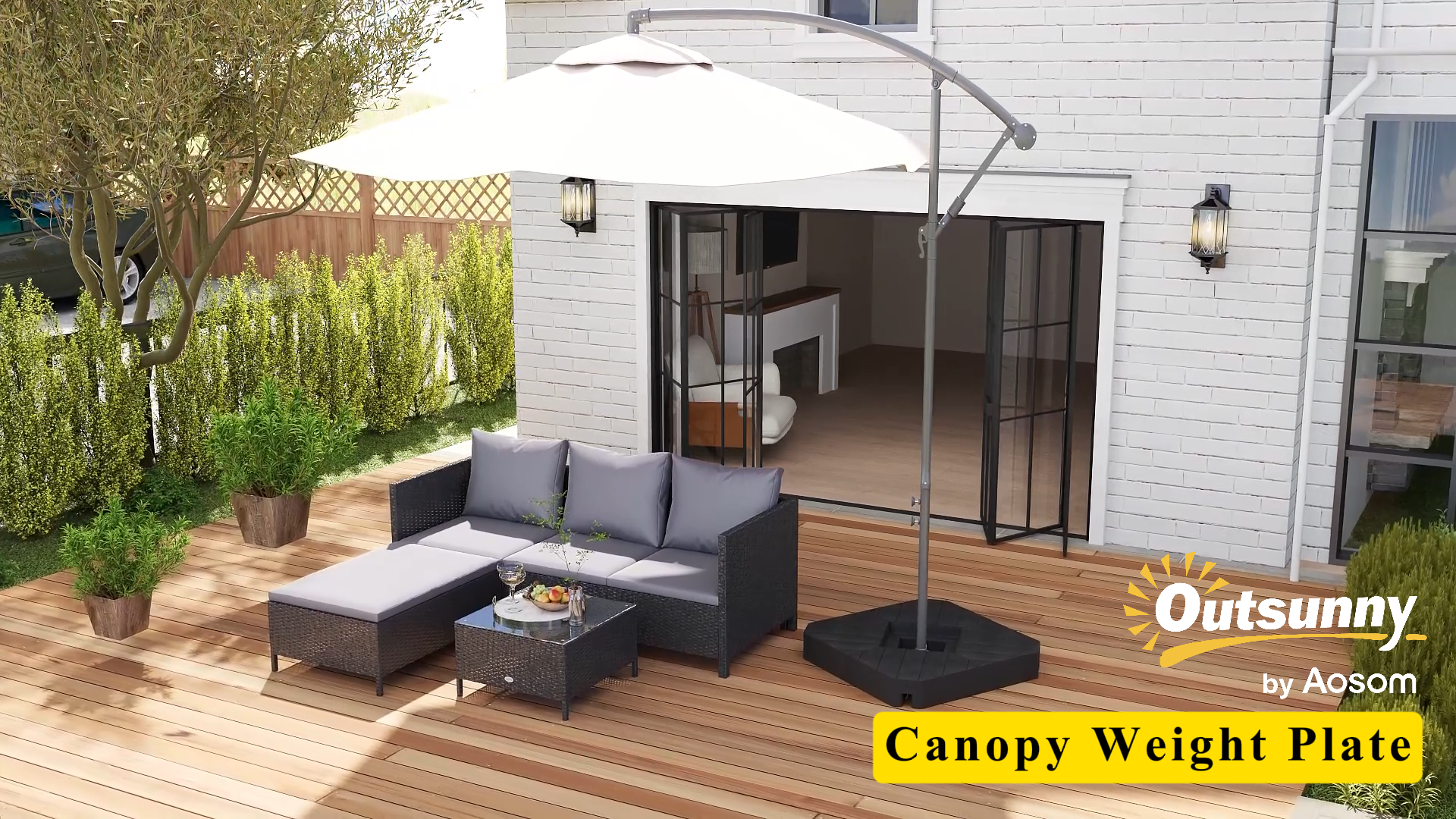 13 ft patio market umbrellas Treasure Garden 13-ft Outdoor Patio Umbrella with Lux Lighting, Octagonal  Cantilever with Fixed or Rolling Base