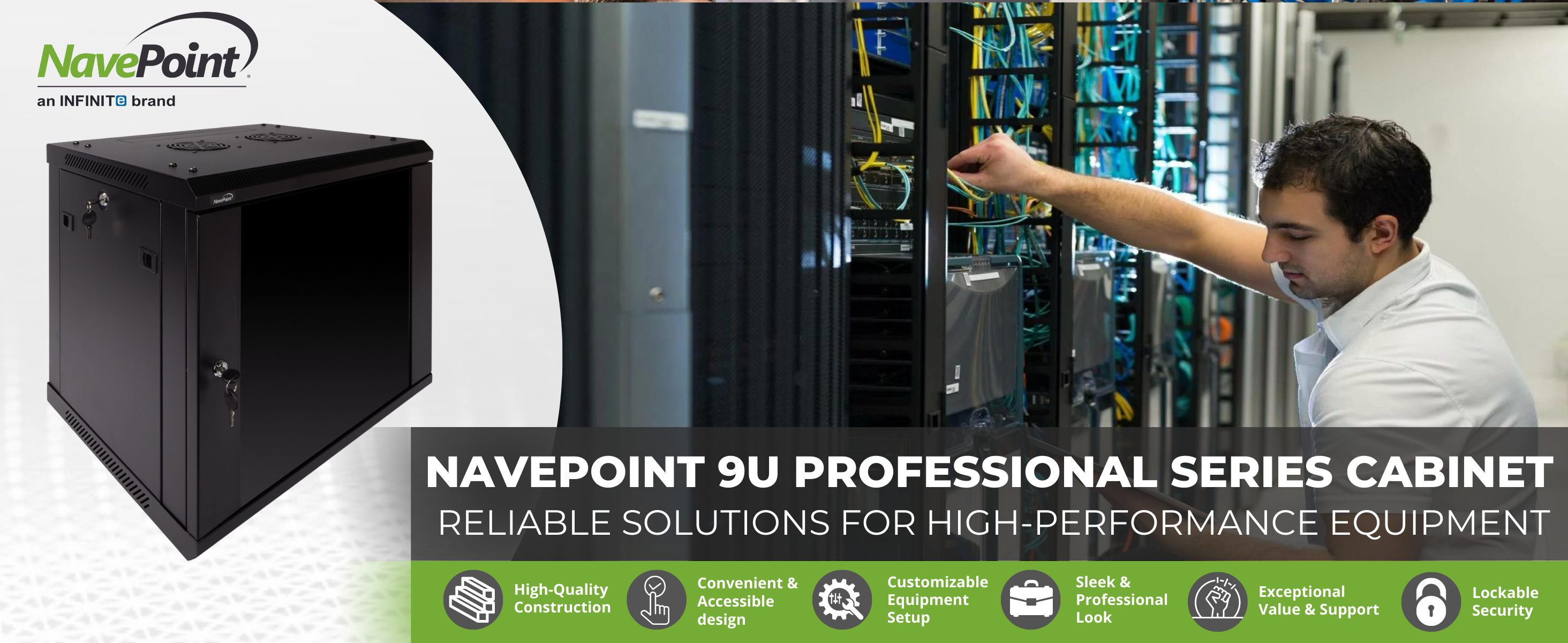 cabinetさま専用 Amazon.com: Navepoint 9U Deluxe IT Wallmount Cabinet Enclosure 19