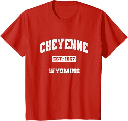 Miniatura 3 de Cheyenne Wyoming WY vintage state Camiseta de estilo atlético, Negro -
